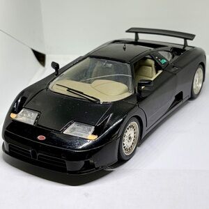 Burago 1/18 Scale Diecast 3055 Bugatti EB110 Black Model Super Car Made In ITALY